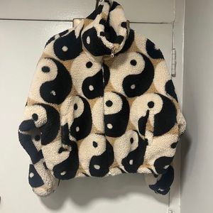 Urban Outfitters Ying Yang Sherpa Coat